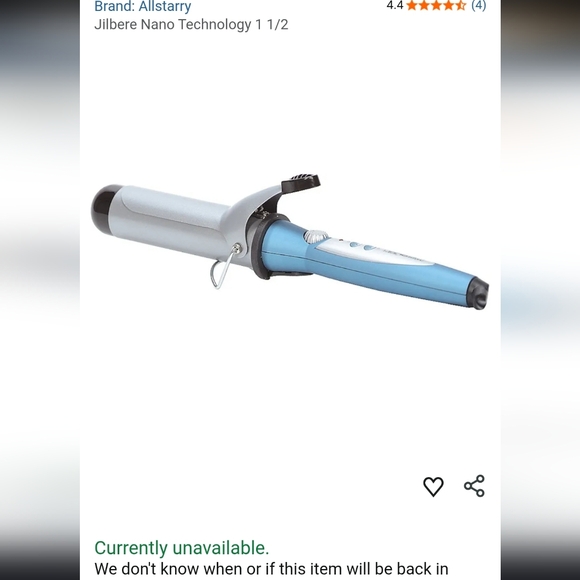 1-1/2" Ceramic Jilbère Nano Curling Iron - Picture 2 of 2